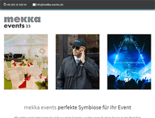 Tablet Screenshot of mekka-events.de